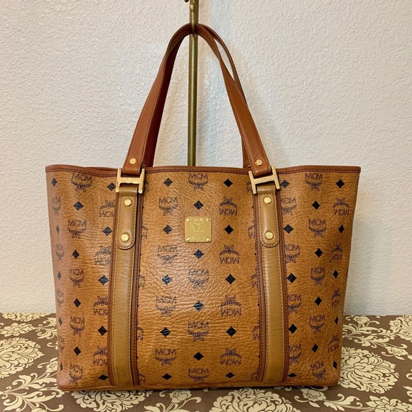 MCM Authentic Medium Shopper Tote Bag - Picture 2 of 8